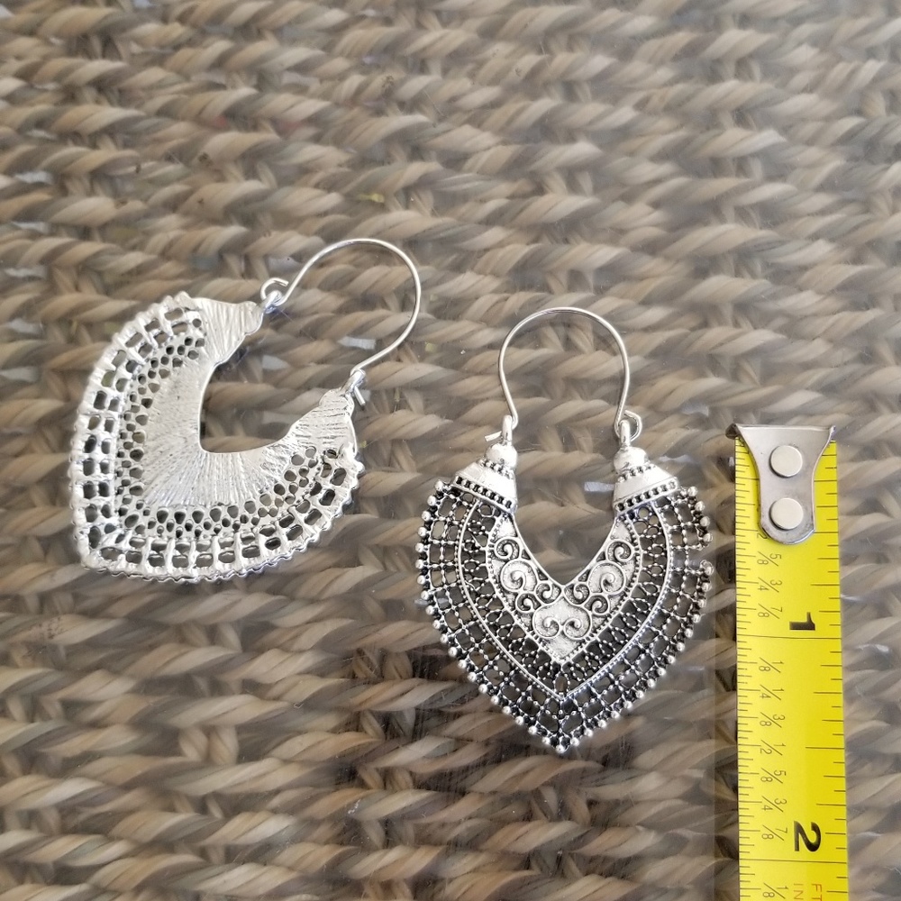 ❤️Fashion Vintage Silver Plated Earrings - Picture 4 of 8